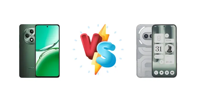 Oppo Reno12 F 4G vs Nothing Phone (2a) Plus