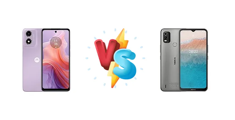 Motorola Moto E14 vs Nokia C21 Plus