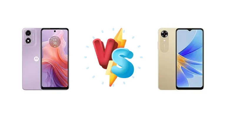 Motorola Moto E14 vs Oppo A17k