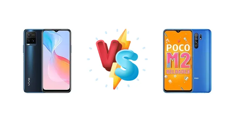 vivo Y21t (India) vs Xiaomi Poco M2 Reloaded