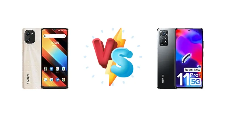 Umidigi Power 7 vs Xiaomi Redmi Note 11 Pro+ 5G (India)