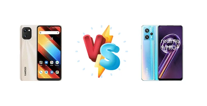 Umidigi Power 7 vs Realme 9 Pro+