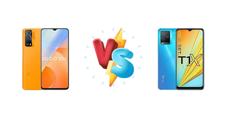 vivo iQOO Z5x vs vivo T1x (India)