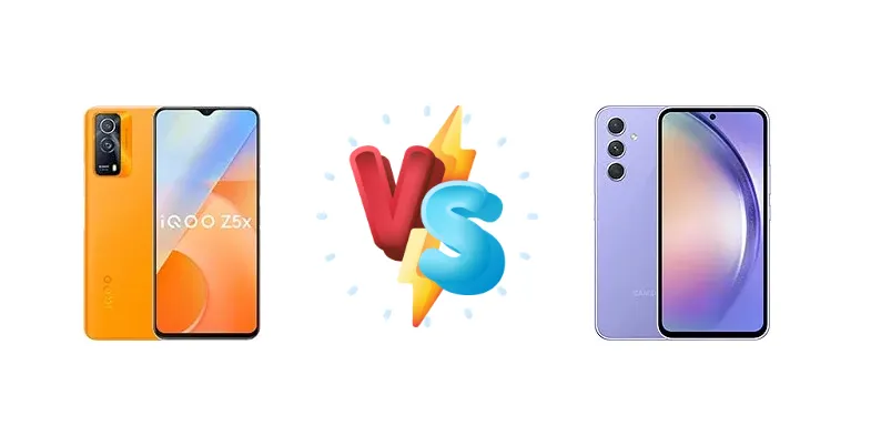 vivo iQOO Z5x vs Samsung Galaxy A54