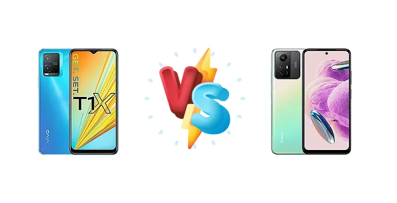 vivo T1x (India) vs Xiaomi Redmi Note 12S