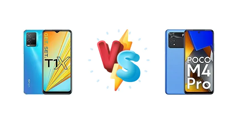 vivo T1x (India) vs Xiaomi Poco M4 Pro