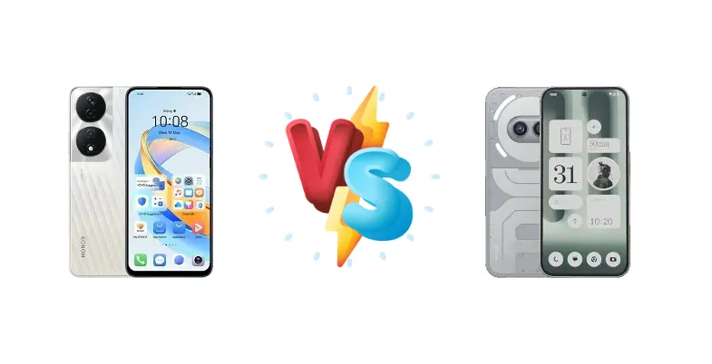 Honor X7b 5G vs Nothing Phone (2a) Plus