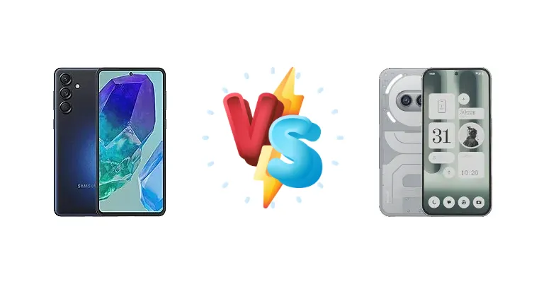 Samsung Galaxy M55 vs Nothing Phone (2a) Plus