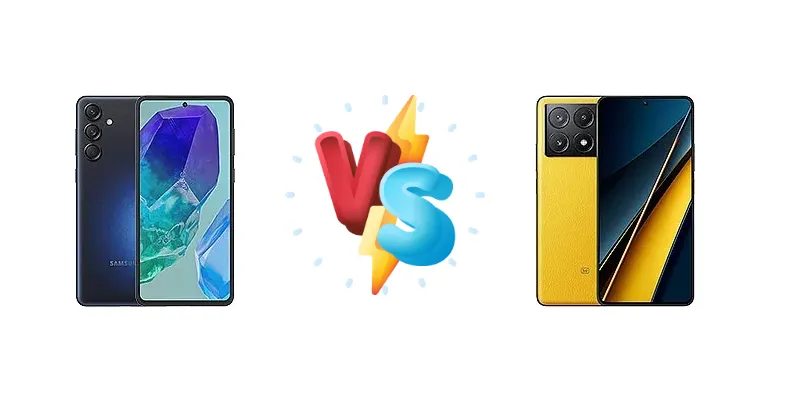Samsung Galaxy M55 vs Xiaomi Poco X6 Pro