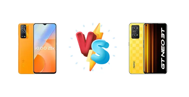 vivo iQOO Z5x vs Realme GT Neo 3T