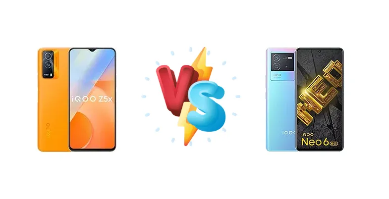 vivo iQOO Z5x vs vivo iQOO Neo 6