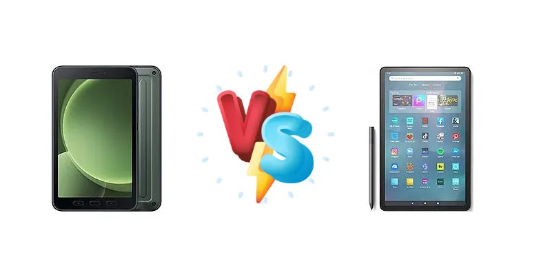 Rugged Productivity vs. Affordable Entertainment: Samsung Galaxy Tab Active5 vs. Amazon Fire Max 11