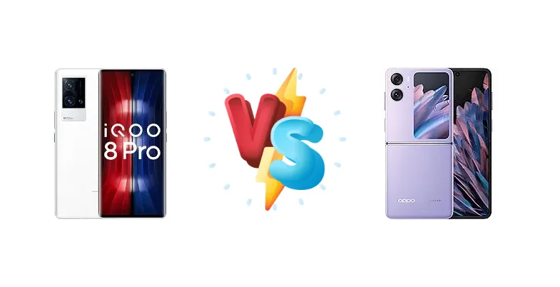 vivo iQOO 8 Pro vs Oppo Find N2 Flip