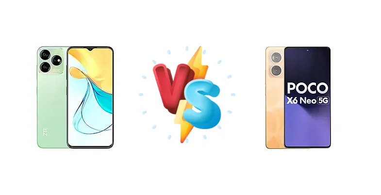 ZTE Blade V50 Design 4G vs Xiaomi Poco X6 Neo