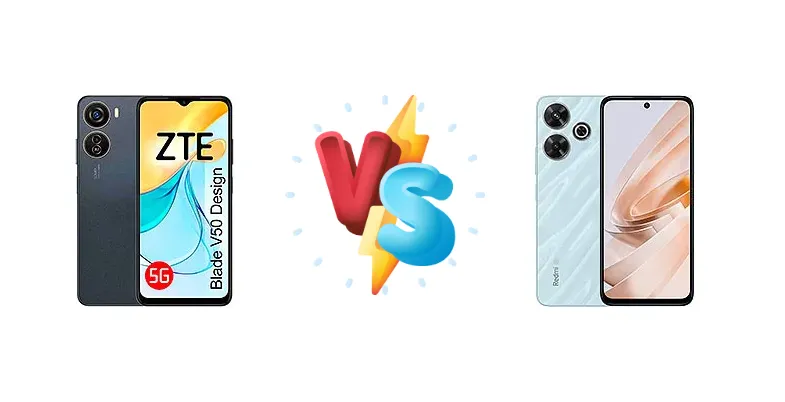 ZTE Blade V50 Design vs Xiaomi Redmi Note 13R