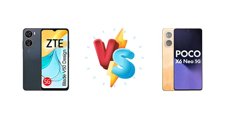 ZTE Blade V50 Design vs Xiaomi Poco X6 Neo