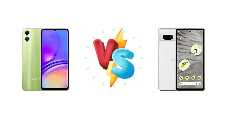 Samsung Galaxy A05 vs Google Pixel 7a