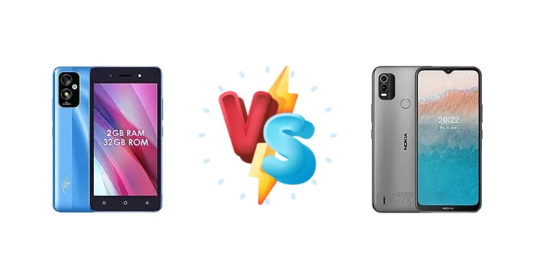 itel A23S vs Nokia C21 Plus