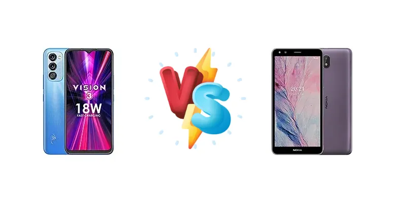 itel Vision 3 vs Nokia C01 Plus
