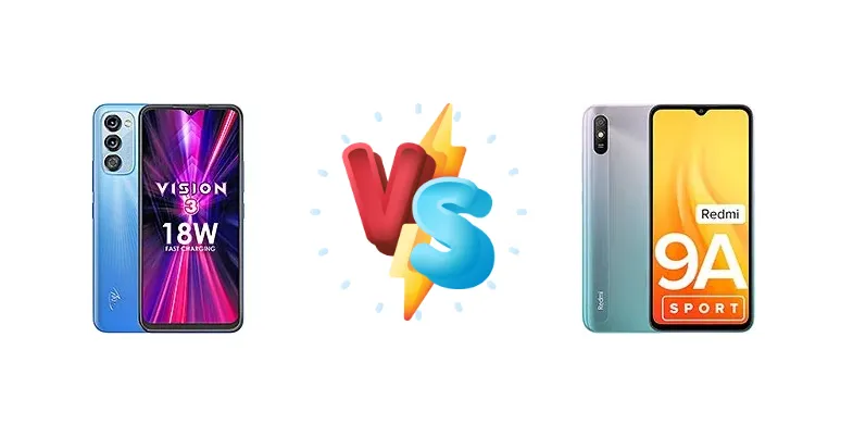 itel Vision 3 vs Xiaomi Redmi 9A Sport