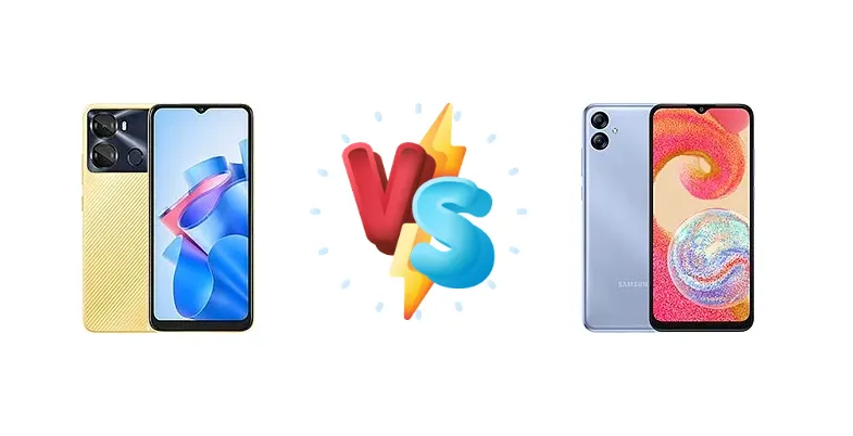 itel P40 vs Samsung Galaxy A04e