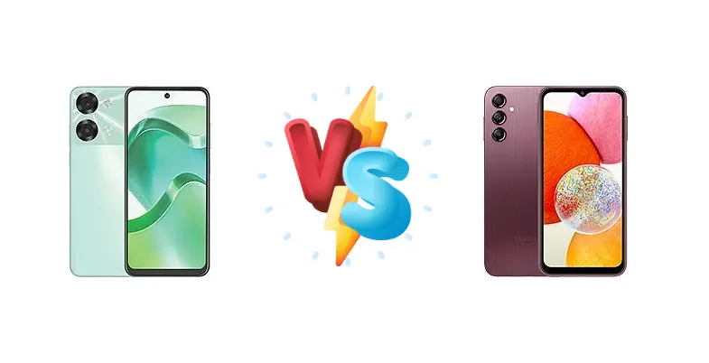 itel P40+ vs Samsung Galaxy A14