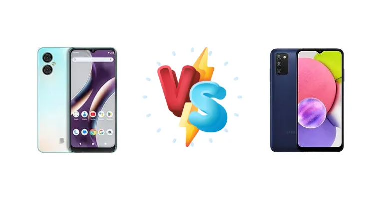 BLU G53 vs Samsung Galaxy A03s