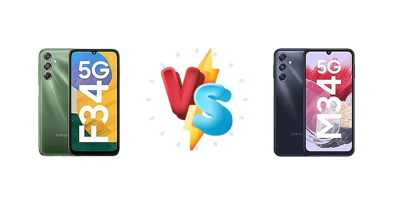 Samsung Galaxy F34 vs Samsung Galaxy M34 5G