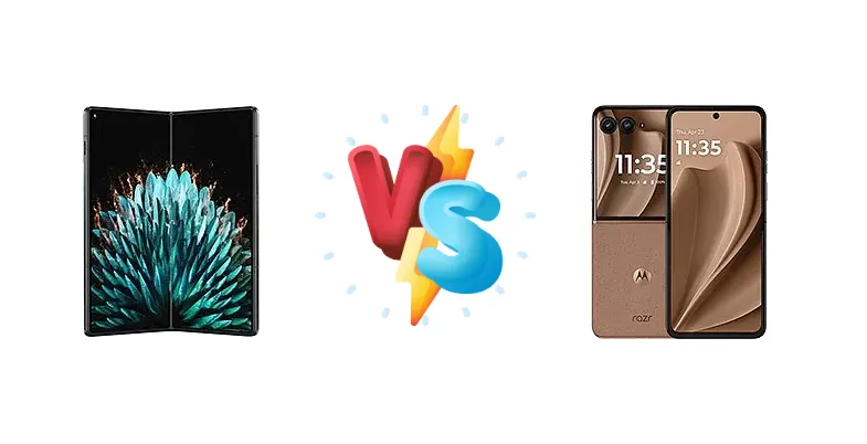 OnePlus V Fold vs Motorola Razr+ 2025