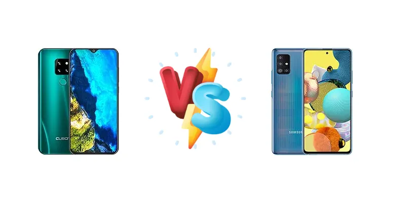 Cubot P30 vs Samsung Galaxy A51 5G UW
