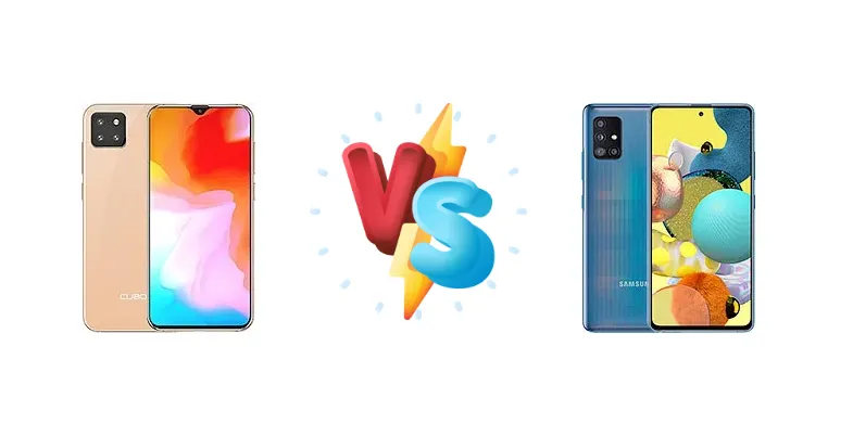 Cubot X20 vs Samsung Galaxy A51 5G UW