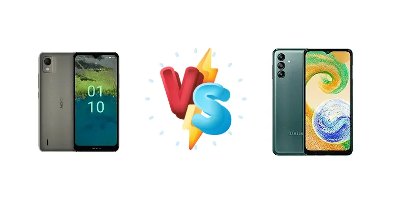 Nokia C110 vs Samsung Galaxy A04s