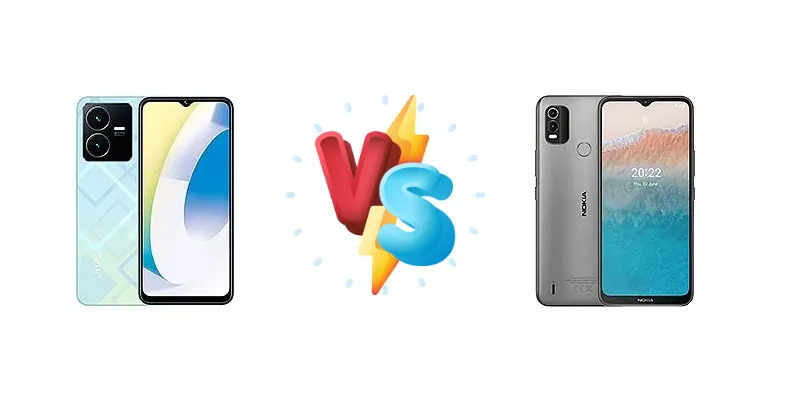 vivo Y22 vs Nokia C21 Plus