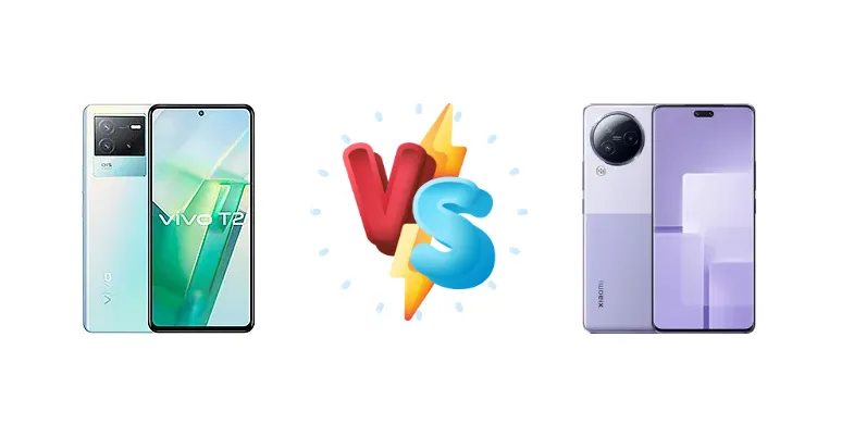 vivo T2 (China) vs Xiaomi Civi 3