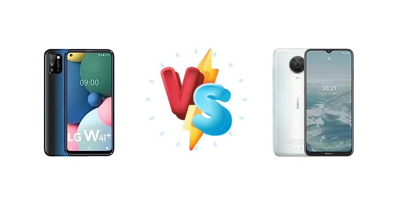 LG W41+ vs Nokia G20