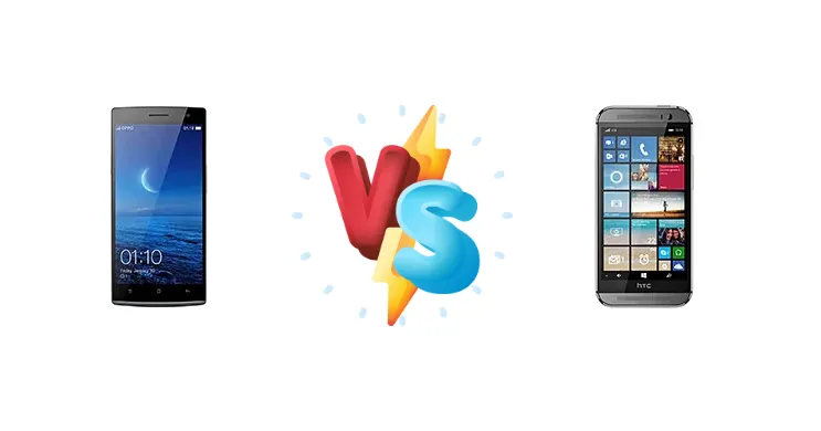 Oppo Find 7 (2014) vs HTC One (M8) for Windows (CDMA)