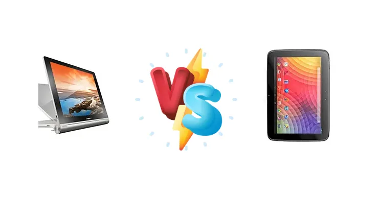 Lenovo Yoga Tablet 10 HD+ vs Samsung Google Nexus 10 P8110