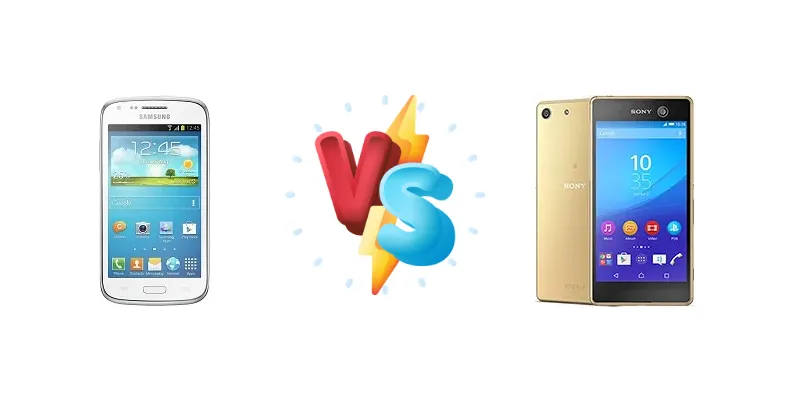 Samsung Galaxy Core I8260 vs Sony Xperia M5
