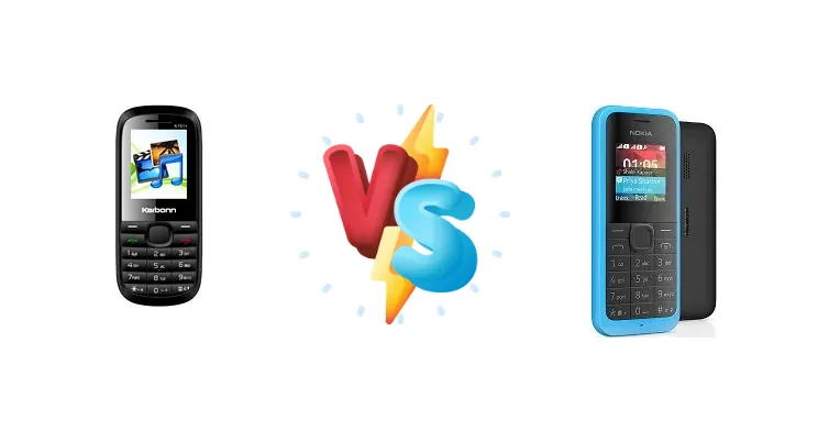 Karbonn K101+ Media Champ vs Nokia 105 Dual SIM (2015)