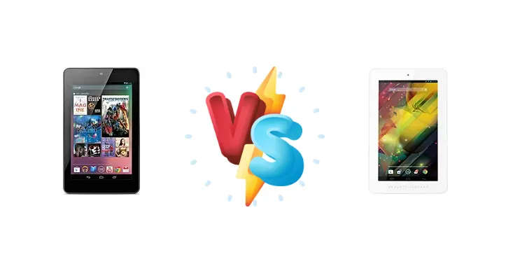 Asus Google Nexus 7 Cellular vs HP 7 Plus