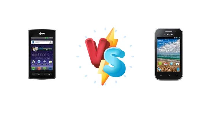 LG Optimus M+ MS695 vs Samsung Galaxy Discover S730M