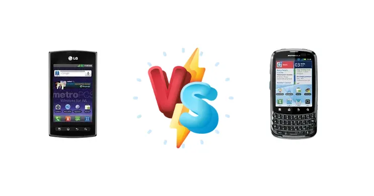 LG Optimus M+ MS695 vs Motorola Admiral XT603