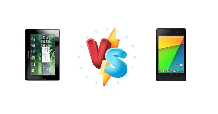 BlackBerry 4G Playbook HSPA+ vs Asus Google Nexus 7 (2013)