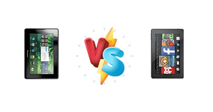 BlackBerry 4G Playbook HSPA+ vs Amazon Fire HD 7