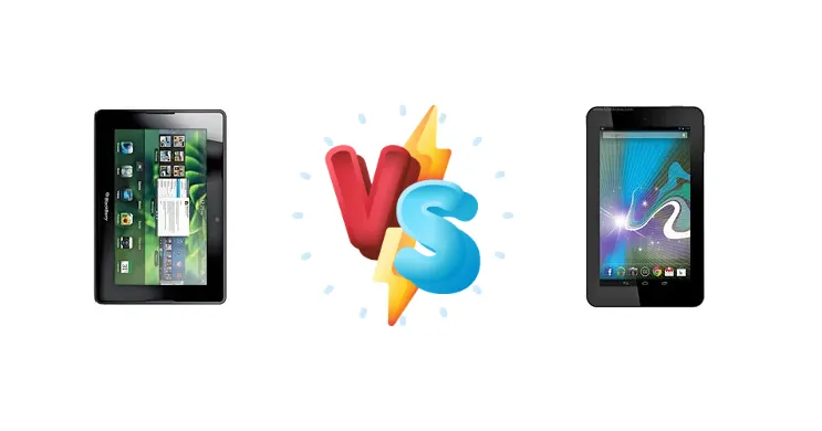 BlackBerry 4G Playbook HSPA+ vs HP Slate 7
