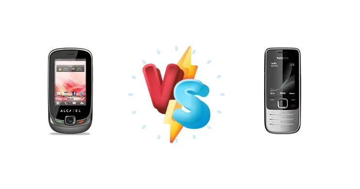 alcatel OT-602 vs Nokia 2730 classic