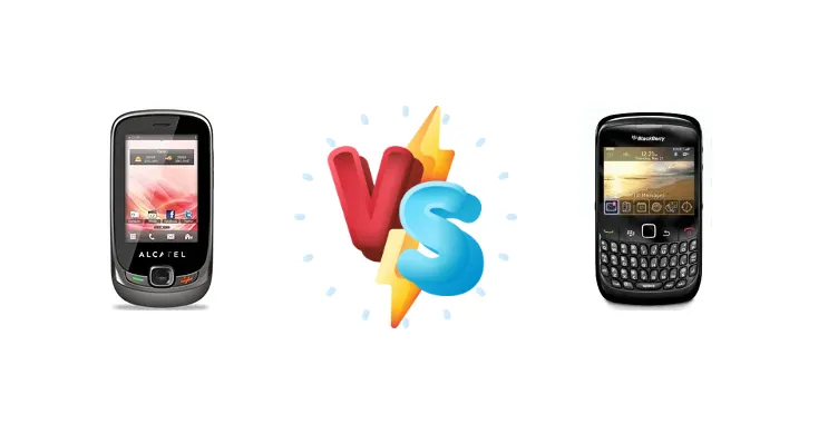 alcatel OT-602 vs BlackBerry Curve 8520