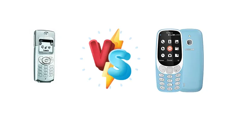 Philips Xenium 9@9 ++ vs Nokia 3310 4G