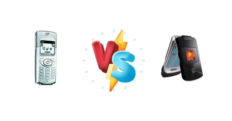 Philips Xenium 9@9 ++ vs Motorola RAZR V3xx