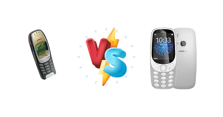 Nokia 6310 vs Nokia 3310 (2017)